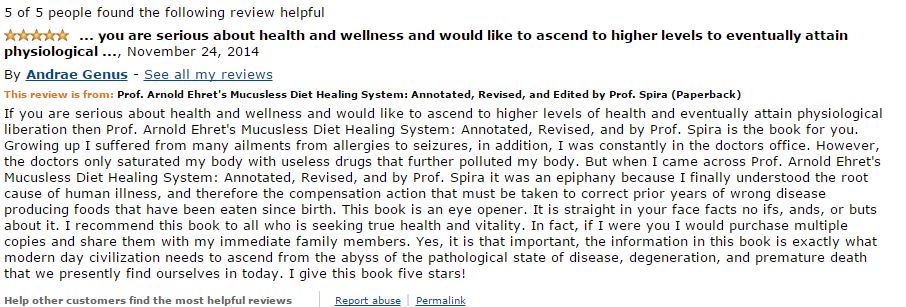 Andrae Amazon Review